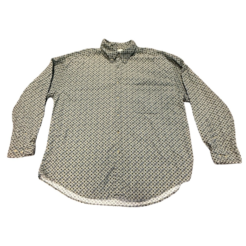 Field Gear Cotton‎ Button Down Geometric Print Vintage Style Shirt Men’s XL